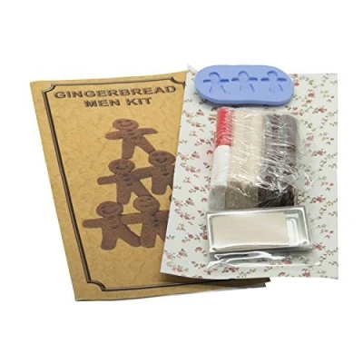 Image of MyTinyWorld Dolls House Miniature Gingerbread Men Kit With Silicone Mould