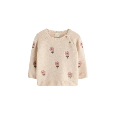 Image of Knitted jumper with embroidery