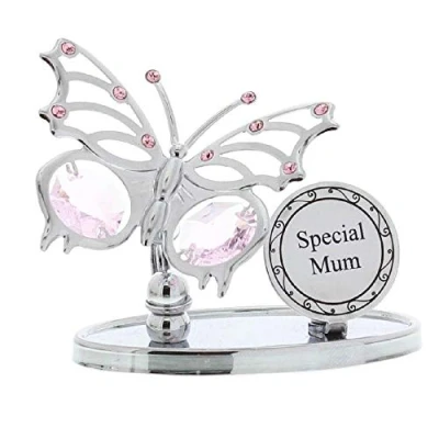Image of Crystocraft &#039;Special Mum&#039; Swarovski Elements Butterfly Design Mum Gift