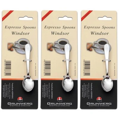 Image of Set of 12 Windsor Pattern Espresso Spoons