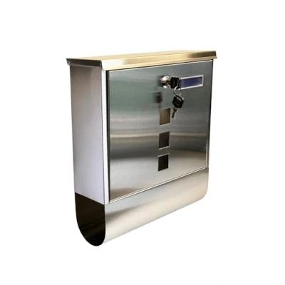 Image of Buckingham 40093 Wall Mounted Large Stainless Steel Lockable Mail Post Letter Box Newspaper Slot Premium