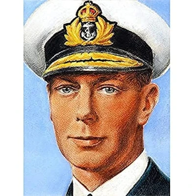 Image of Timym Portrait King George VI England UK Painting Unframed Wall Art Print Poster Home Decor Premium
