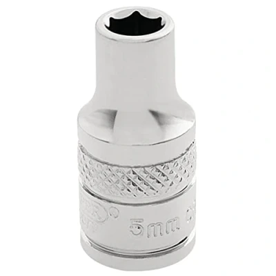 Image of Draper HI TORQ� 6 Point Socket, 1/4&quot; Sq. Dr., 5.0mm