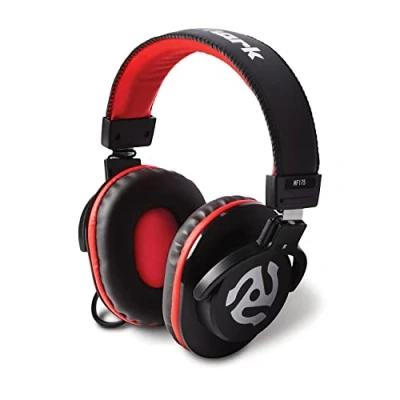 Image of Numark HF175 dj Headphones with closed back over ear design, 40mm drivers, comfortable pads for mixing and monitoring, 3m cable included