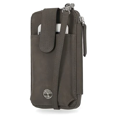 Image of Timberland Women&#039;s RFID Leather Phone Crossbody Wallet Bag, Castlerock (Nubuck), One Size