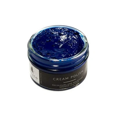 Image of Famaco unisex adult Cream Shoe Treatments and Polishes, Blue (Blue Electric), 50.00 ml