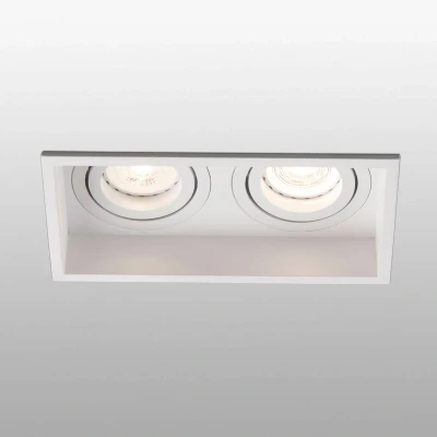 Image of FARO BARCELONA Hyde recessed light, 2 bulb pivotable white