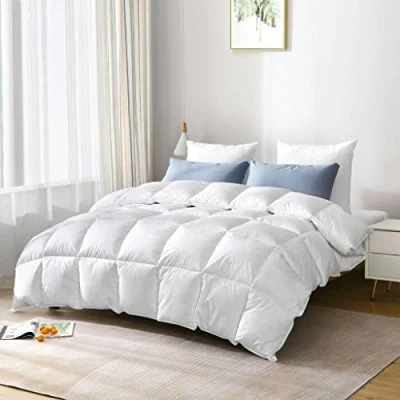 Image of Luxury 15 Tog Duck Feather &amp; Down Duvet Quilt Bedding or extra softness, 100% Polyester Cover. (Double Size: 200cm x 200cm)