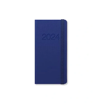 Image of Letts Memo Slim week to view 2024 diary blue
