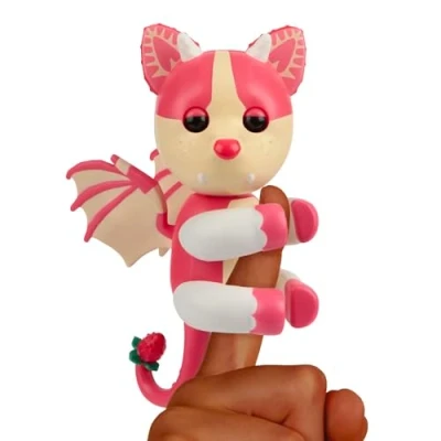 Image of Fingerlings Adopt Me! x, Strawberry Shortcake Bat Dragon, Legendary Interactive Pet with 40+ Sounds &amp; Reactions (Ages 5+)