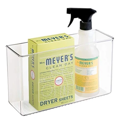 Image of iDesign 66140 Large Affixx Peel and Stick Adhesive Kitchen Organizer Strong Hold, Clear X