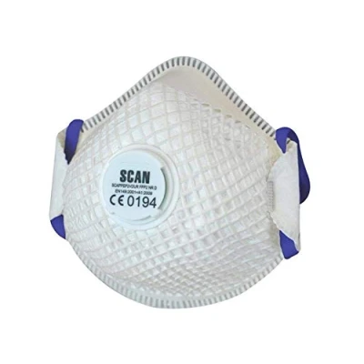 Image of Scan SCAPPEP2VDUR FFP2 Duranet Moulded Valved Disposable Dust Masks Pack of 2