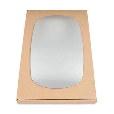 Image of Less4spares Wing Mirror Glass Left Compatible with Fiat Doblo 2001 2010 STICK ON Passenger Near Side Convex