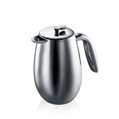Image of Bodum 1303 16 Columbia Double Wall Coffee Maker, Stainless Steel 3 Cup (0.35 L), Shiny