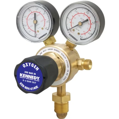 Image of Kennedy Regulator 300 Bar Single Stage 2 Gauge Oxygen 4