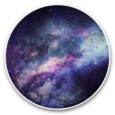 Image of Awesome Vinyl Stickers (Set of 2) 15cm Galaxy Sky Stars Solar System Space Fun Decals for Laptops,Tablets,Luggage,Scrap Booking,Fridges #45119