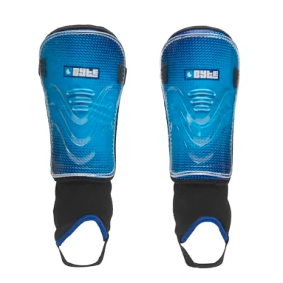 Image of BYTE MX JUNIOR HOCKEY SHINGUARDS BLUE (MEDIUM)
