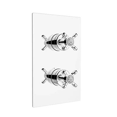 Image of Bristan N2 SHCVO C 1901 Recessed Thermostatic Dual Control Shower Valve, Chrome