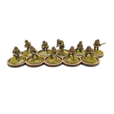 Image of War World Gaming Skirmish Movement Trays Straight 10 32mm Slot Wargaming Miniature Bases Tabletop Figure Terrain Model Modelling Diorama Wargame Scenery