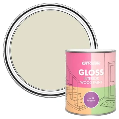 Image of Rust Oleum Beige Interior Wood Paint in Gloss Finish Relaxed Oats 750ml