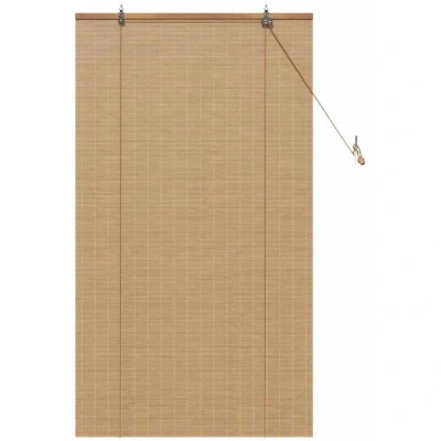 Image of vidaXL Window Blinds &amp; Shades Light Brown 80 x 160 cm Bamboo