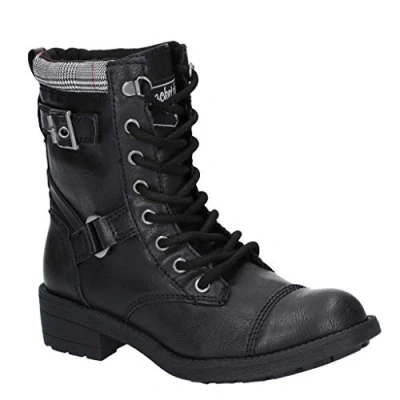 Image of Rocket Dog Women&#039;s Thunder Ankle Boots, Black Archive/Varsity, 3 UK