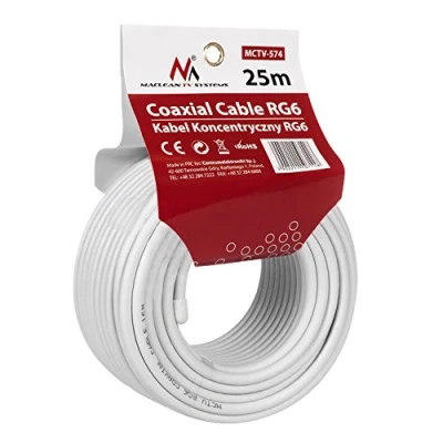 Image of Maclean MCTV 574 SAT Antenna Cable Coaxial RG6 1.0CCS (25M)