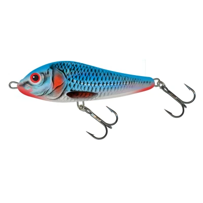 Image of Salmo Rattlin&#039; Slider 11cm Sinking Bleeding Blue Shad (with rattles) Jerkbait