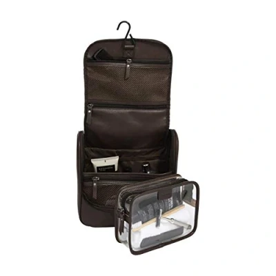 Image of Stackers Brown Hanging Wash Bag