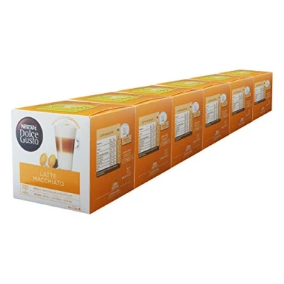 Image of Nescafe Dolce Gusto Latte Macchiato (Pack of 6) 96 Capsules)