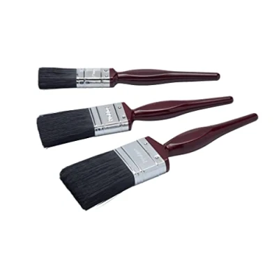Image of ProDec Contractor 3 piece All Purpose Mixed Bristle Paint Brush Set for a Smooth Finish Painting with Emulsion, Gloss, Satin Paints on Walls, Ceilings, Wood, Metal Contains 1, 1.5, 2 inch Brushes
