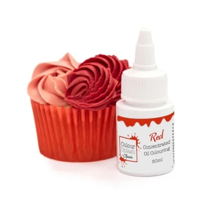 Image of Colour Splash Oil Based Food Red Vibrant Edible For Baking, Colours Buttercream, Cake Mix, Chocolate 30ml