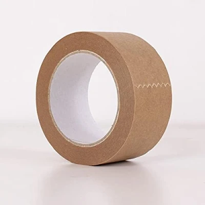 Image of Brown Kraft Tape 50mm x 50m Picture Framing Paper Eco Friendly Sabco (1)