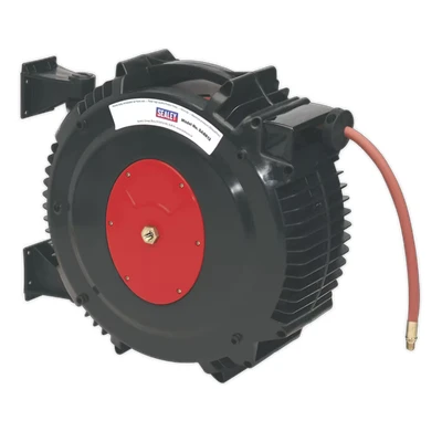 Image of Sealey Retractable Air Hose Reel 15m Ø13mm ID Rubber