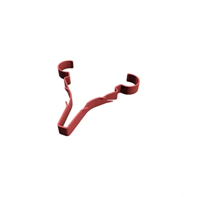 Image of D Line Safe Single Stag Clips, Holds 1x 8 10mm Diameter Cable, Fire Rated, Comply with 18th Edition Wiring Regulations Red
