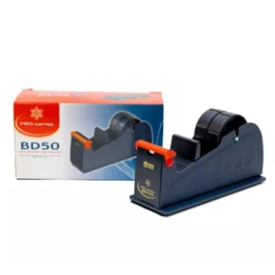 Image of 1 STRONG HEAVY DUTY METAL WORK COUNTER TOP BENCH DESKTOP TAPE DISPENSER FOR 2&quot; 50mm WIDE ROLLS BOX SEALER SEALING PACKAGING PACKING PARCEL POSTAL MAILING WAREHOUSE GENERAL SUPPLIES