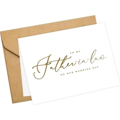Image of LADY&amp;HOME to My Father in law on Wedding Day Card,Wedding Card law,Thank (C2:Father law)