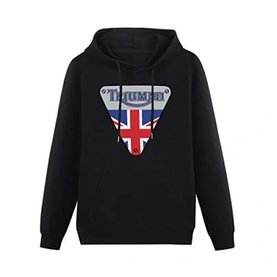 Image of QIANJIAOMEN Triumph Men&#039;s Hoodies Pullover Hoody Black Unisex Sweatershirt M