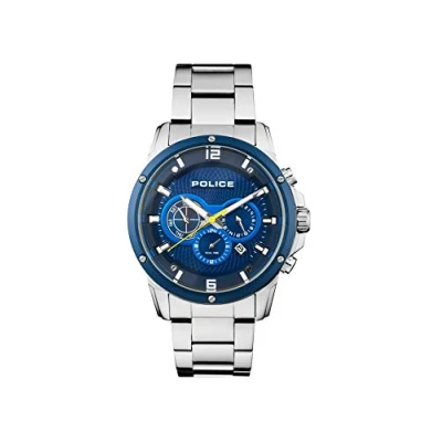 Image of Police Mens Multi dial Quartz Watch with Stainless Steel Strap 15525JSTBL/03M