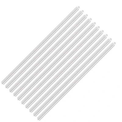 Image of LAVMHAB 6063 Aluminum Round Rods 3mm x 100mm, Solid Shaft Bar for DIY Crafts Models (10pcs)