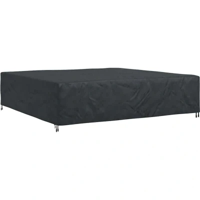 Image of vidaXL Outdoor Furniture Cover Black 300 x 70 cm 420D
