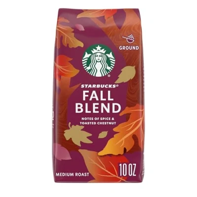 Image of Starbucks Medium Roast Ground Coffee — Fall Blend 100% Arabica 1 bag (283g)