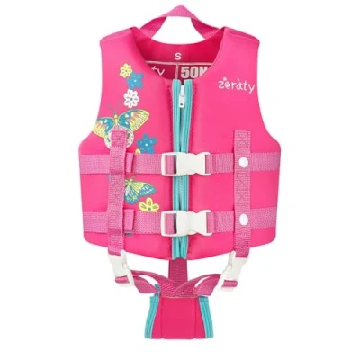 Image of Zeraty Kids Swim Vest Float Jacket for Toddlers with Adjustable Strap Boys Girls Age 1 9+ Years/36 88Lbs