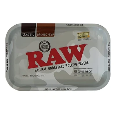 Image of RAW Arctic Camouflage Rolling Tray Size 28 x 18 cm