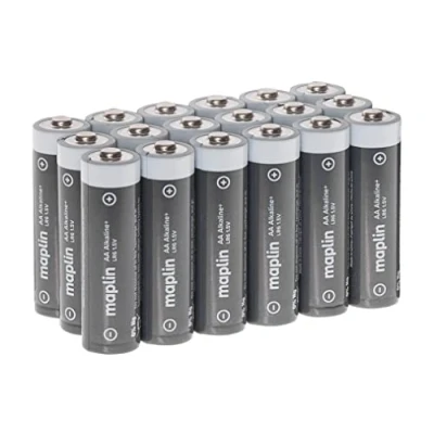 Image of Maplin 18x AA LR6 1.5V Alkaline Batteries 7 Year Shelf Life High Performance