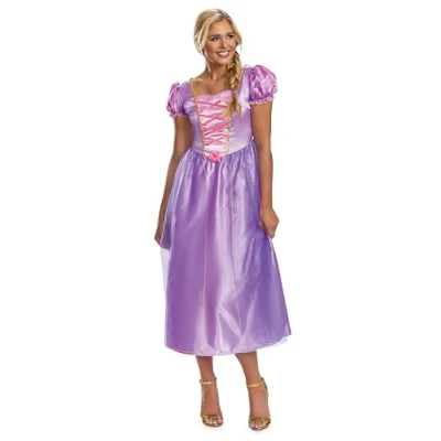 Image of DISGUISE 158349N EU Rapunzel Basic Plus Adult (Eu) Disney Princess Fancy Dress, Women, Multi, S (4 6)
