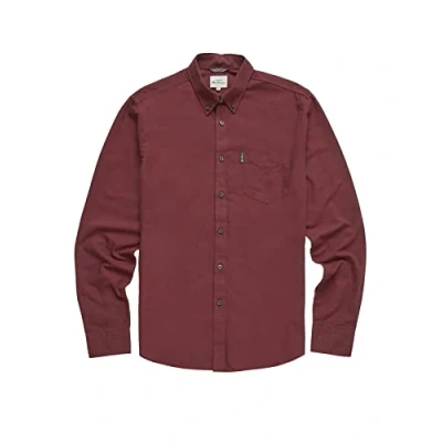 Image of Ben Sherman Men&#039;s Plus Size Organic Cotton Oxford Shirt Wine 3XL