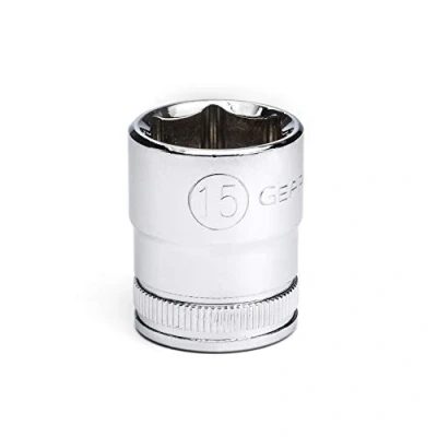 Image of GEARWRENCH 3/8&quot; Drive Standard Metric Socket 15mm, 6 Point 80383