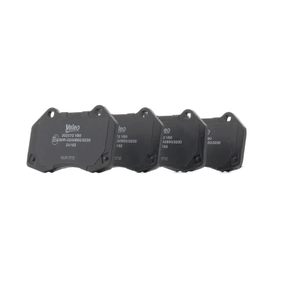 Image of 410603303R, 7701208218, 8671016704 Brake pad set VALEO 302072 FIRST Front Axle excl. wear warning contact with anti squeak plate RENAULT: CLIO 3