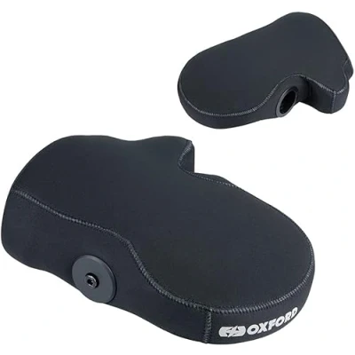 Image of Oxford Bar End Motorcycle Bike Handlebar Muffs Thermal Waterproof New (Black)